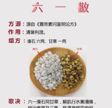 夏令清暑利湿药六一散