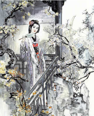 东晋谢道韫  未若柳絮因风起  国正行 启疾光